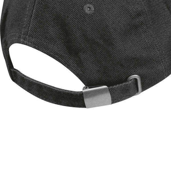 6-panel sandwich baseball cap CURTIS - Black