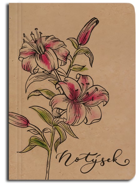 Notes Tečkovaný - A6 - Kraft - Slon