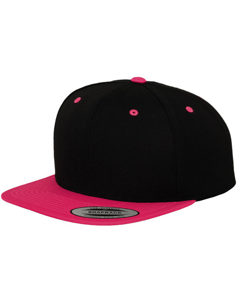 Classic Snapback 2-Tone Cap - Royal / Orange / ONE SIZE