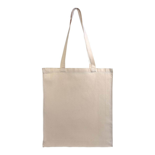 Shopper Aus Segeltuch, Lange Griffe Und Zwickel, Farbe Natur