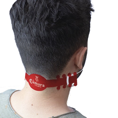 SUJETA MASCARILLAS NEGRO -