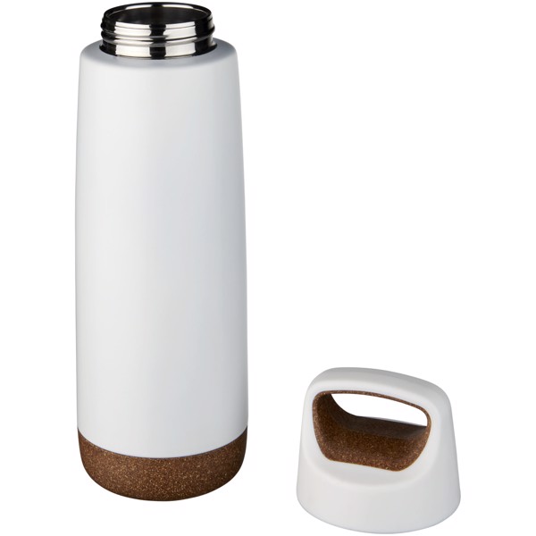 Bouteille de sport 600ml avec isolation par le vide et couche de cuivre Valhalla - Blanc