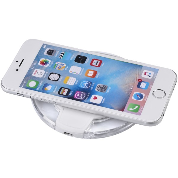 Meteor Qi® wireless charging pad - White