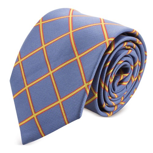 CORBATA ESPAÑA ROMBOS CELESTE - Celeste