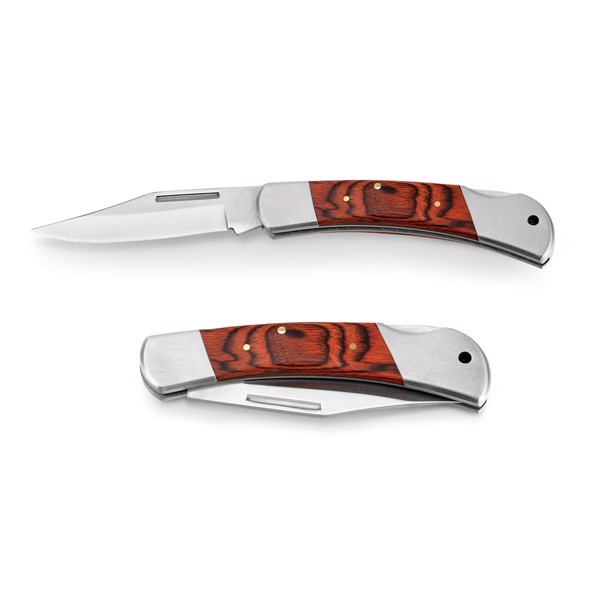 PS - FALCON II. Pocket knife in stainless steel and wood