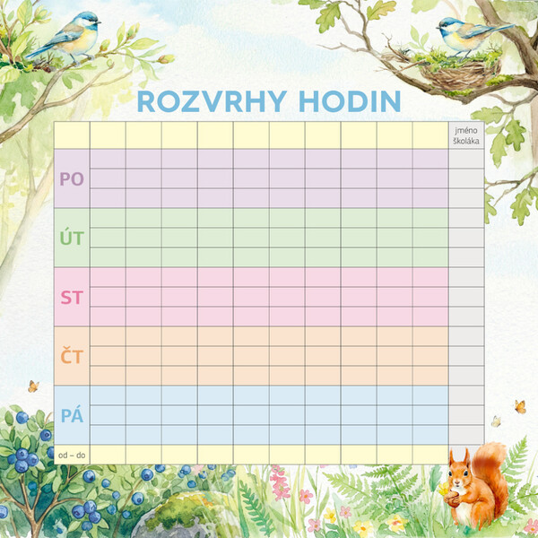 Notique Rodinný Plánovací Kalendář Zvířátka 2027, 30 x 30 cm