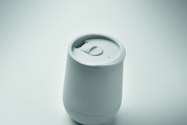 Doppelwandiger Becher 300ml Go - Weiß