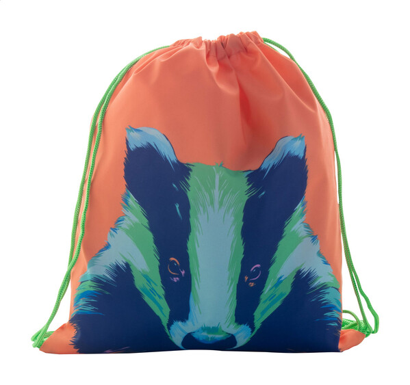 Sac piscine personnalisé pour enfants CreaDraw Kids - Vert / Blanc