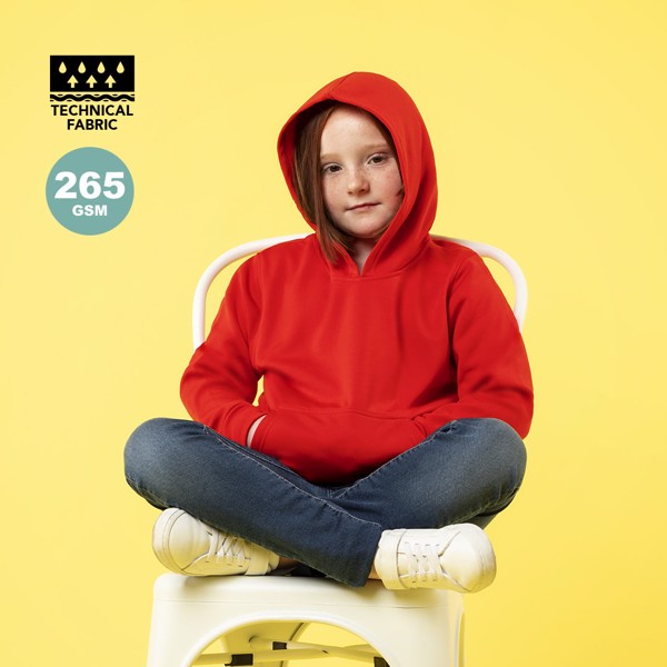 Sweatshirt Tecnica Criança Theon - Vermelho / 10-12