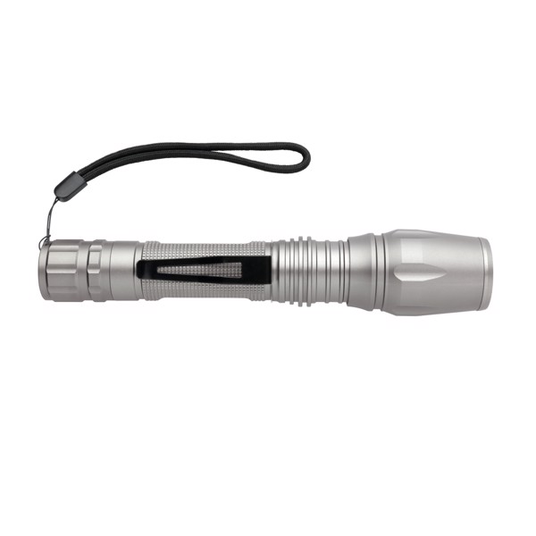 Xd Collection aluminium torch, 10W, 250 lumen - Grey / Black