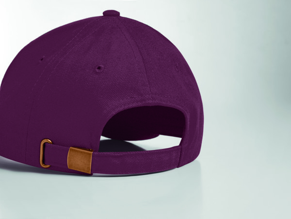6 panel baseball cap 270 gr/m Tekapo - Burgundy
