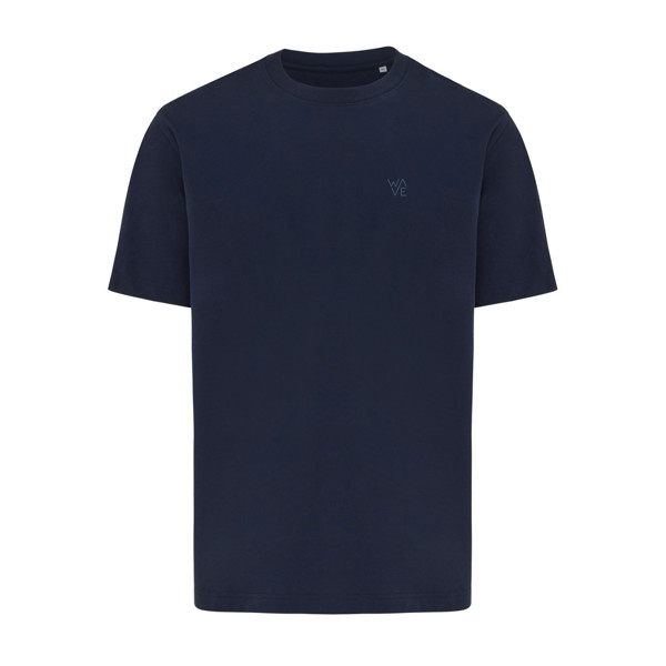 T-shirt lourd en coton recyclé IQONIQ Nikko - Bleu Marine / 4XL