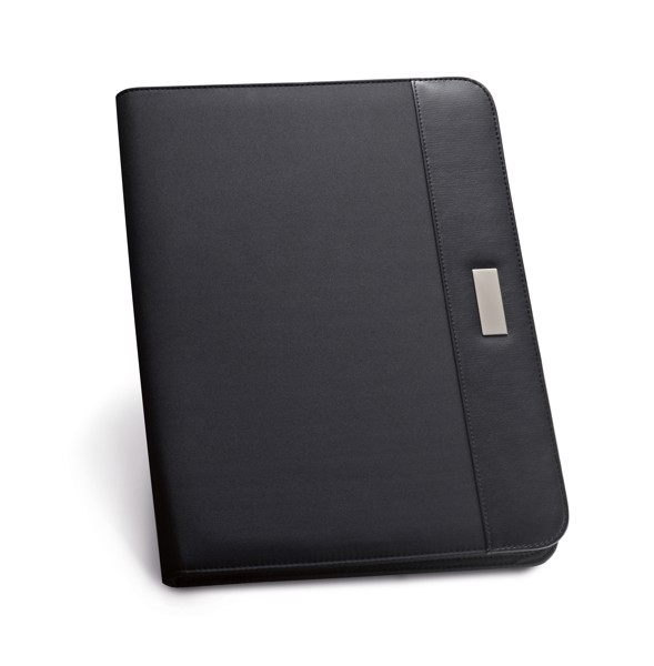 PS - PASZO. 4 folder in PU and microfibre with lined sheet pad