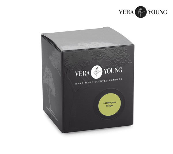 Soybean wax candle 170g - Lemongrass & Ginger - VERA YOUNG