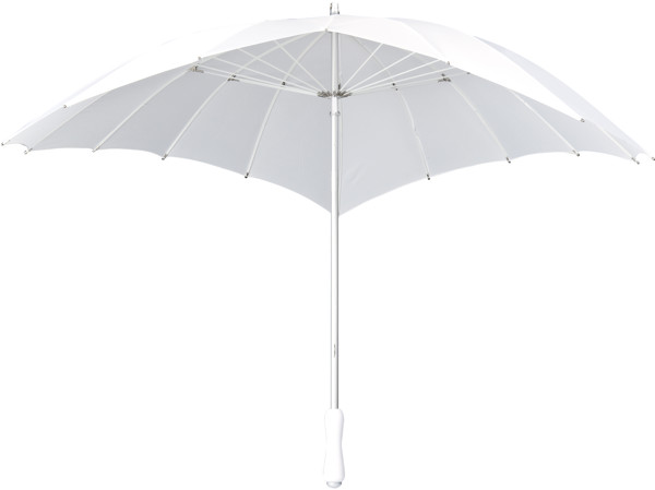 FALCONE - Parapluie forme coeur modle dpos - Manuel - Impermable au vent -  110 cm - Blanc
