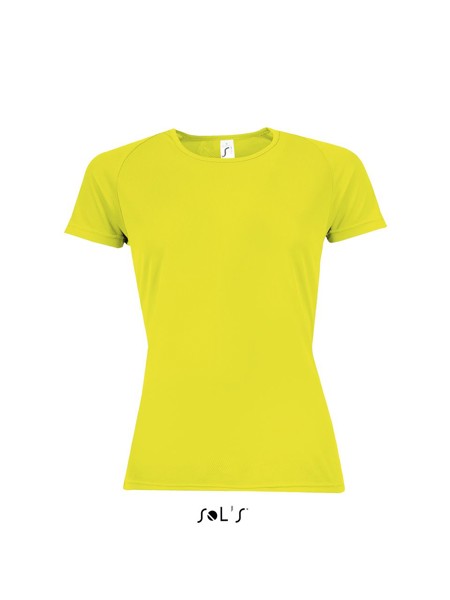 Sol's Sporty Women - Raglan Sleeved T-Shirt - Neon Yellow / S
