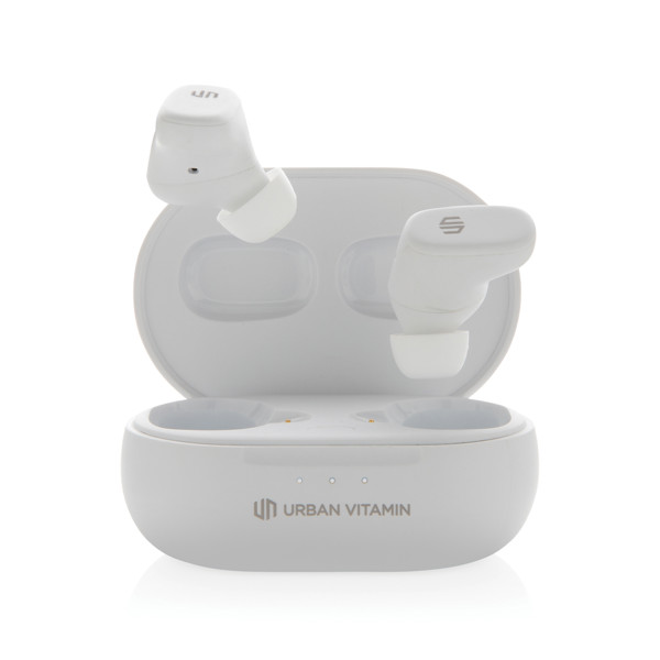 Ušesni čepki Urban Vitamin Gilroy, ANC 30 dB, 20 ur predvajanja - Bela