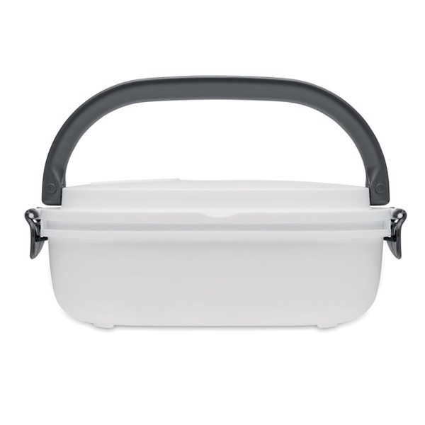 PP lunch box with air tight lid Lux Lunch - White