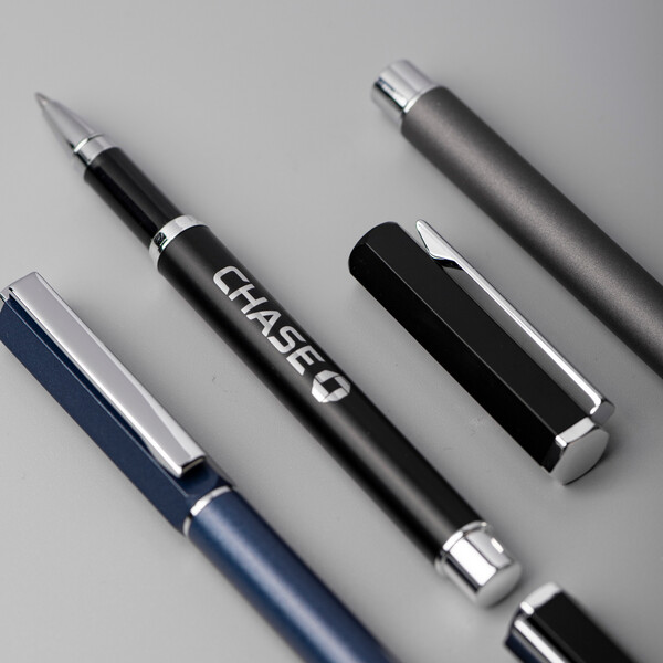HEXA - BND181 - Stylo à bille roulante en acier inoxydable recyclé