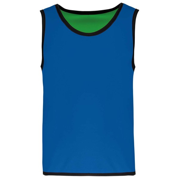 Kid's Reversible Rugby Bib - Sporty Royal Blue / Green / 6/10