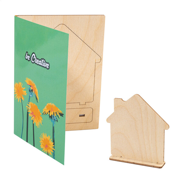 Custom Puzzle Postcard SendCraft, Tree - White