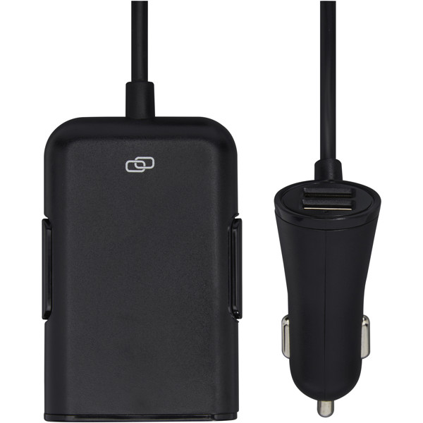 Double chargeur de voiture Pilot avec double chargeur de siège arrière étendu QC 3.0