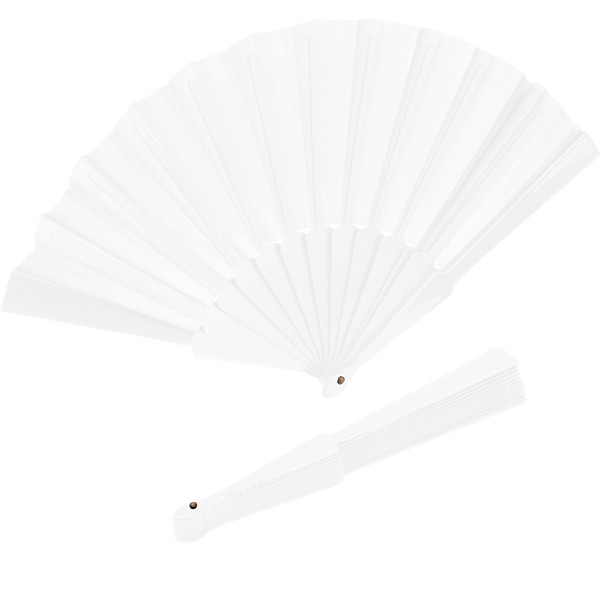 Plastic fan SALOMEA - White