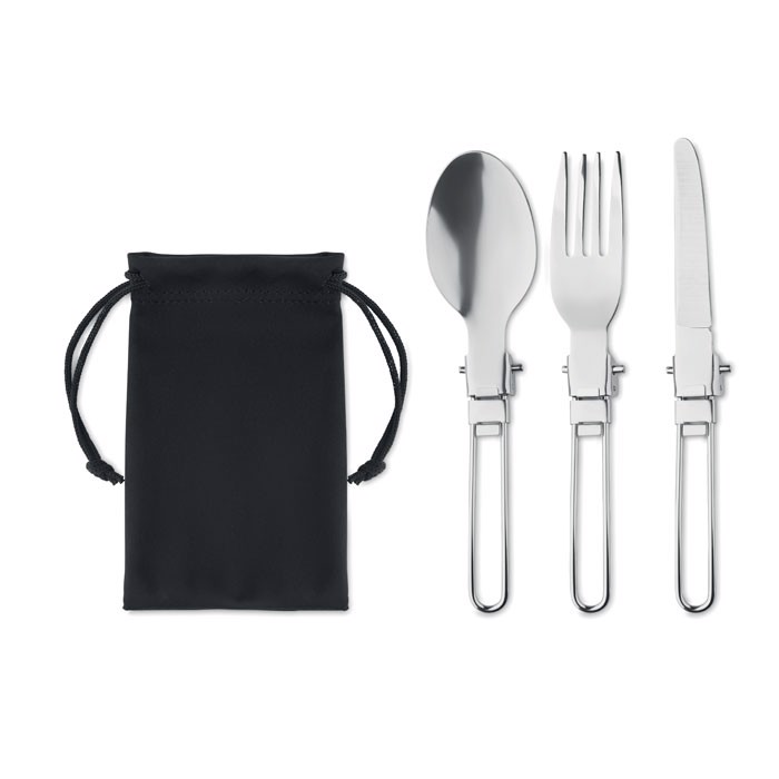 Set de couverts camping pliable pique-nique couteau de poche fourchette  Cuillère