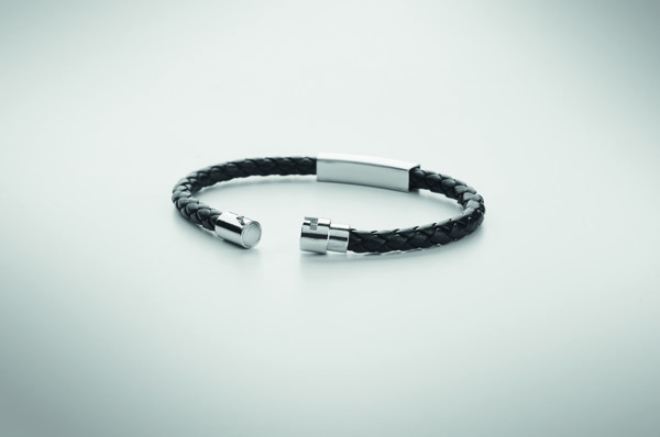 Bracelet tressé en simili cuir Fauleti