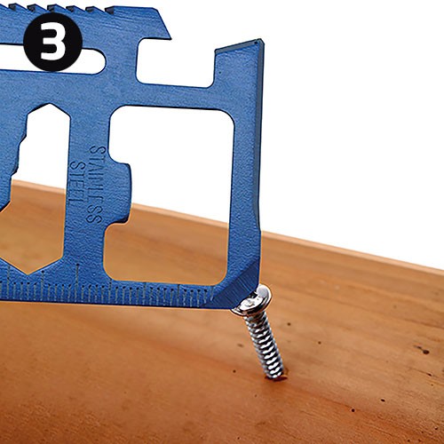 OUTIL MULTIFONCTION 11 USAGES "ALEXIA" - Argent