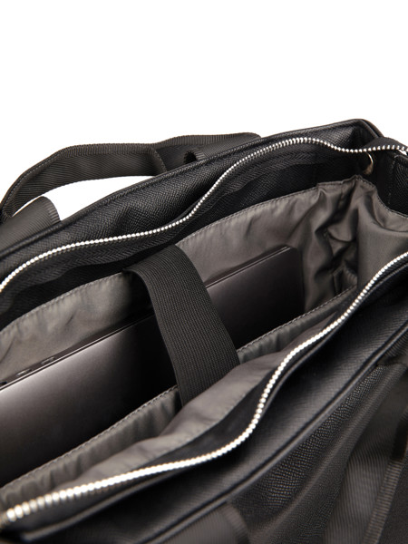 Vinga Bermond recycled backpack, 17 inch laptop fit - Black