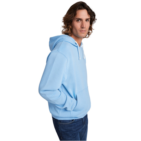 Urban men's hoodie - White / Navy Blue / L