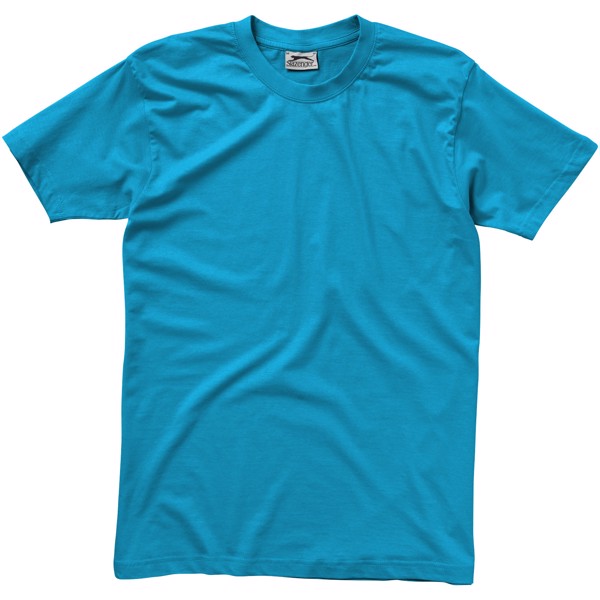 Camiseta de manga corta para hombre "Ace" - Azul aqua / XL