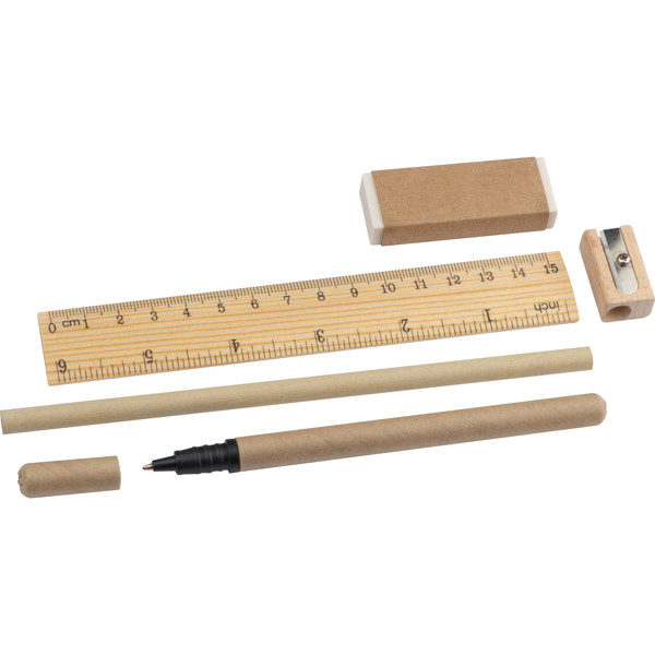 EGIDIO Set de scris eco - Beige