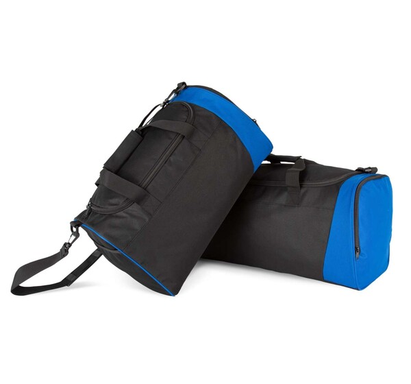 Bicolor Sport Bag - Forest Green / Light Grey / M