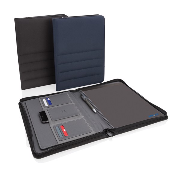 XD Xclusive A4 portfolio, recycled rPET, zipper - Black