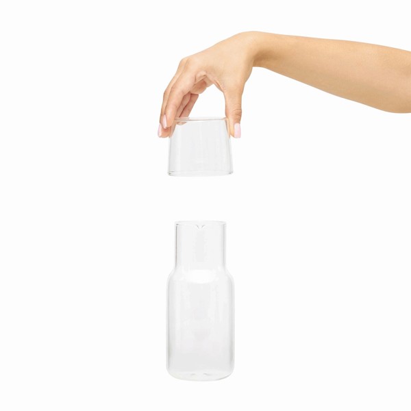 Glas-Karaffe Mit Trinkglas Calmy