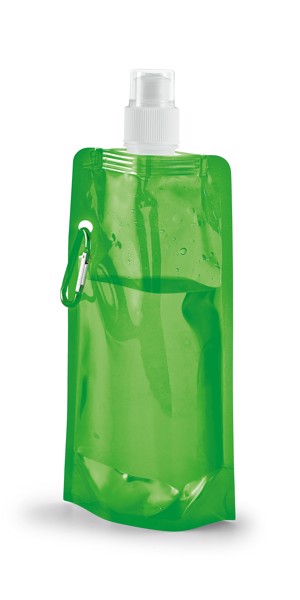 KWILL. Garrafa dobrável em PE 460 mL - Verde