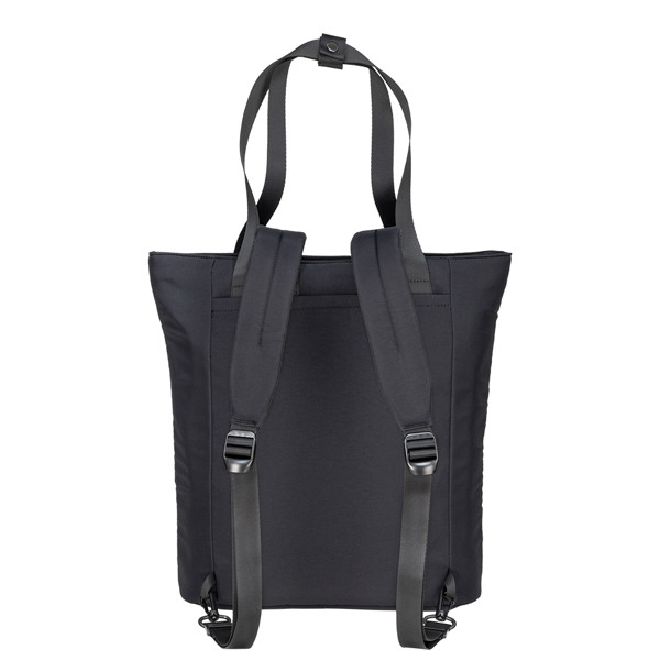 Backpack Bag With Laptop Compartment 15 Inch In Nylon Taslon - Black
