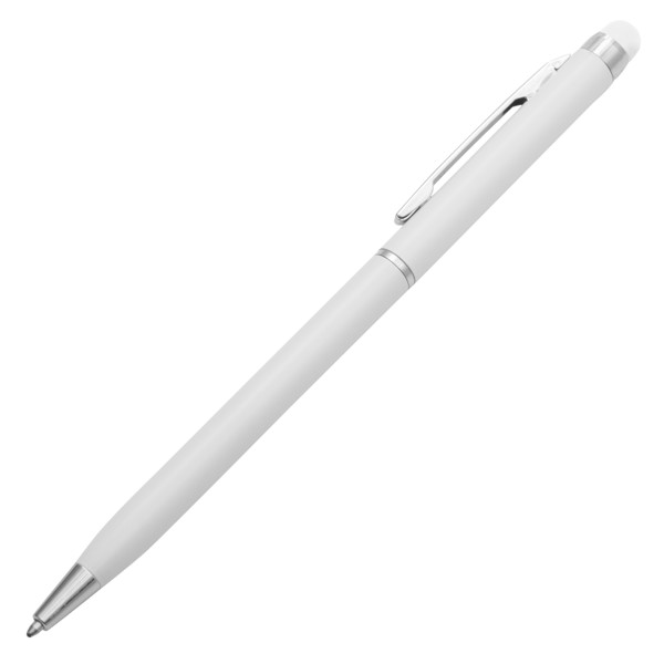 Długopis aluminiowy Touch Tip - Biały