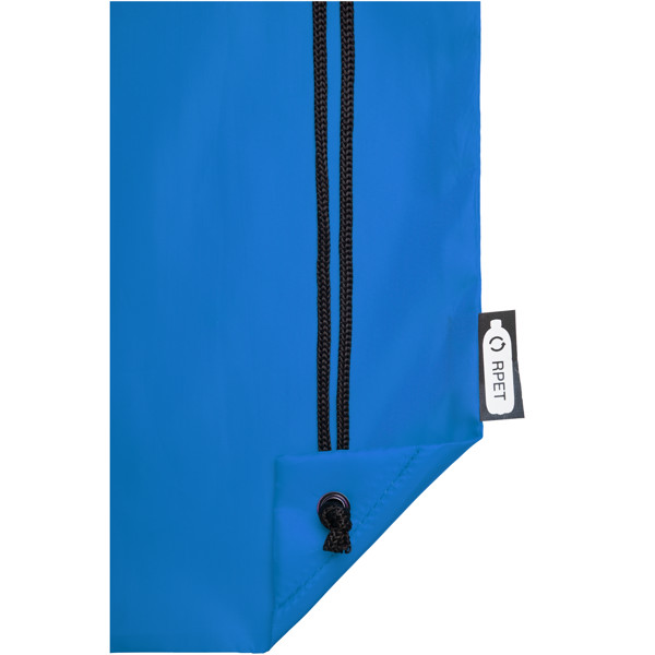 Sac à dos RPET Oriole avec cordon de serrage 5L - Bleu process