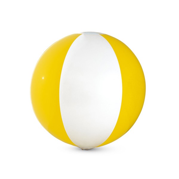 CRUISE. Inflatable beach ball in opaque PVC - Yellow