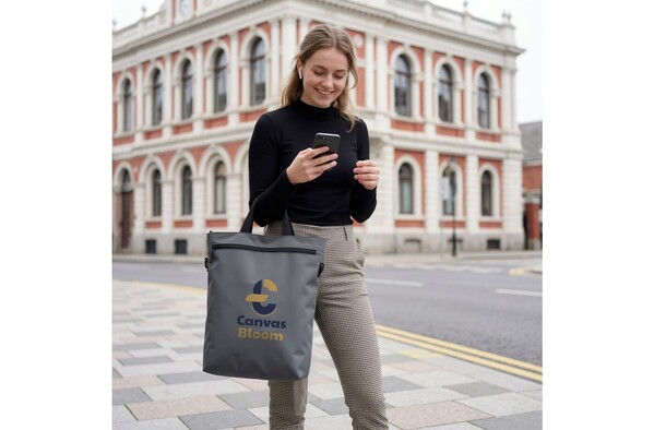 Sac à dos pour ordinateur portable PU Kyiv 28 x 42 x 12,5 cm - Gris