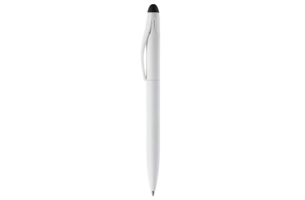 Kuglepen Touchy stylus farvet - Hvid / Sort