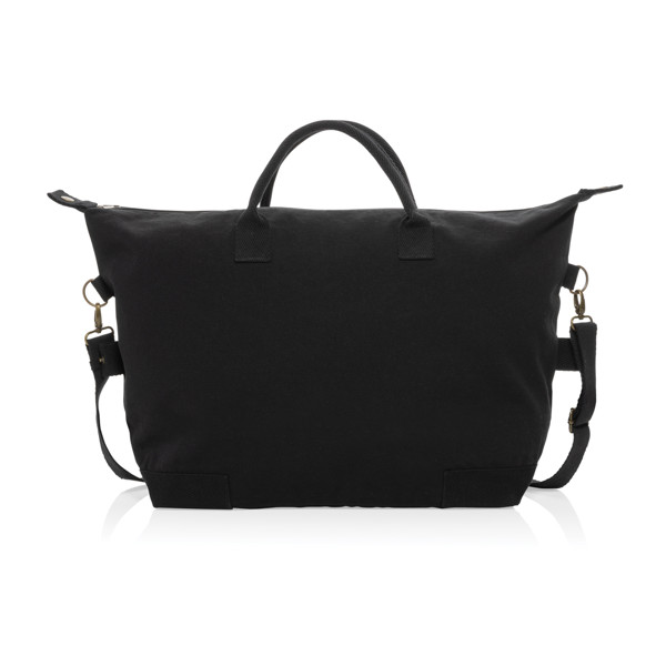 Kezar deluxe vikend torba, reciklirano platno 500 g/m² - Črna