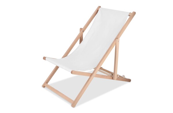 Chaise de plage pliante sublimation - Blanc