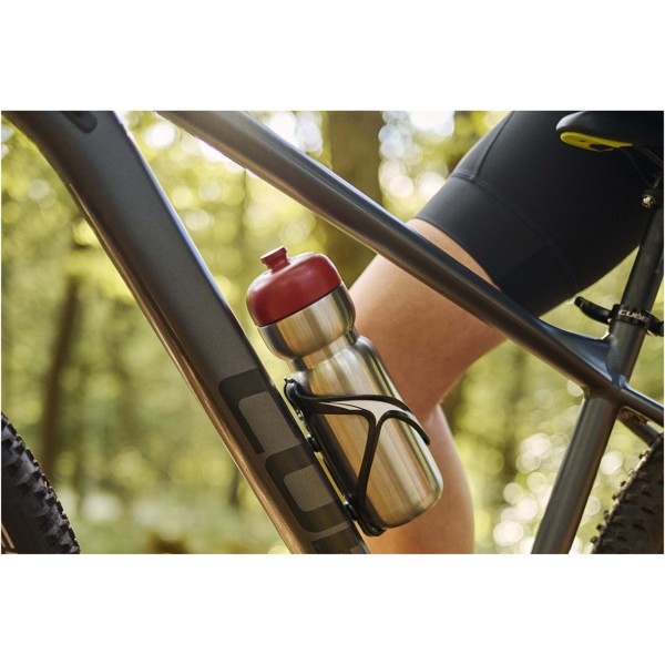 Mepal Pull 800 ml Edelstahl Sportflasche - weiss