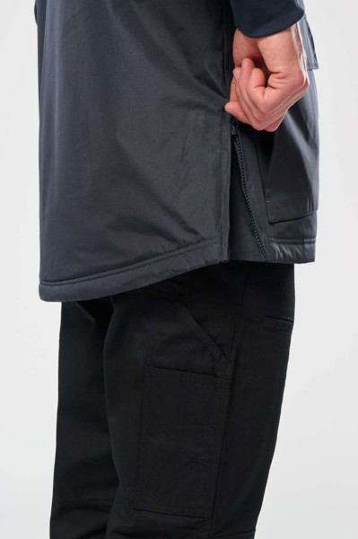 Detachable-Sleeved Workwear Parka - S