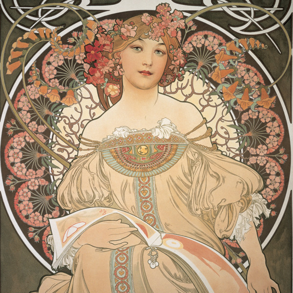 Notique Poznámkový Kalendář Alfons Mucha 2027, 30 x 30 cm - Východní