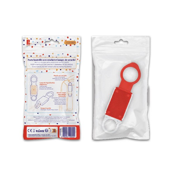 SAFETY LAMP CLIP-ON AND BOTTLE HOLDER - Jaune / 